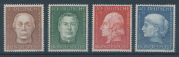 Bundesrepublik 1954, Wohlfahrt: Helfer Der Menschheit, Mi.-Nr. 200-203 ** - Neufs