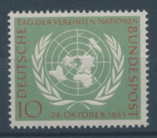 Bundesrepublik 1955, 10 Jahre Vereinte Nationen UNO, Mi.-Nr. 221 **  - Neufs