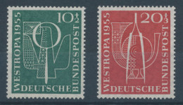 Bundesrepublik 1955, Briefmarkenausstellung WESTROPA, Mi.-Nr. 217-218 **  - Nuovi