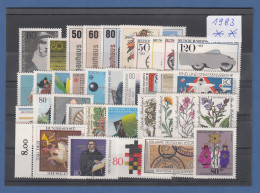 Bundesrepublik: Alle Briefmarken Des Jahrgangs 1983 Komplett Postfrisch ! - Ungebraucht