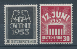 Berlin 1953, Volksaufstand DDR 17.Juni 1953, Kpl. Satz Mi.-Nr. 110-111 ** - Ungebraucht