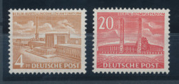 Berlin 1953, Freimarken Berliner Bauten, 2 Erg.-Werte  Mi.-Nr. 112-113 ** - Ungebraucht