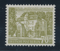 Berlin 1954, Freimarken Berliner Bauten, 70 Pfg-Wert, Mi.-Nr. 123 ** - Ungebraucht