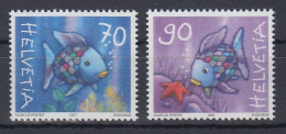 Schweiz 2001 Briefmarken Regenbogenfisch Satz 2 Werte Mi.-Nr. 1767-68 **  - Sonstige & Ohne Zuordnung