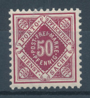 Württemberg Dienstmarke 50 Pfg Karmin, Mi.-Nr. 118 **  - Postfris