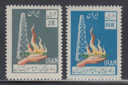 Persien / Iran 1958 50 Jahre Ölförderung Im Iran , Mi.-Nr. 1022-23 **  - Iran