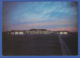 AK Flughafen Köln / Bonn Airport Empfangsanlage Vom Vorfeld In Dämmerung, Neu - 100 - 499 Postales