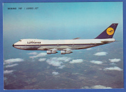 AK Lufthansa Boeing 747 Jumbo Jet 1970er Jahre, Unbeschrieben - 100 - 499 Cartoline