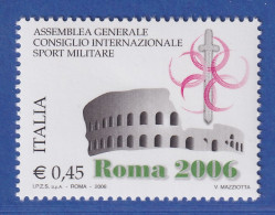 Italien 2006 Militärsportverband, Rom Kolosseum Mi.-Nr. 3120 **  - Unclassified