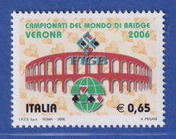 Italien 2006 Bridge-Weltmeisterschaft Verona Mi.-Nr. 3124 **  - Unclassified