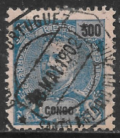 Portuguese Congo – 1898 King Carlos 300 Réis Used Stamp SANTO ANTÓNIO DO ZAIRE Cancel - Congo Portuguesa