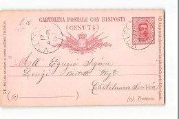 16270 01  CARTOLINA POSTALE VOLPEDO X CASTELNUOVO SCRIVIA - Stamped Stationery