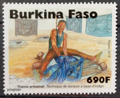 Burkina Faso 2019, Arts And Crafts - Indigo Textiles, MNH Single Stamp - Burkina Faso (1984-...)