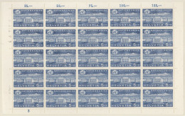 SCHWEIZ  Dienst, Int. Organisationen, ONO/UNO 33, Bogen 5x5, Postfrisch **, Palais Des Nations, 1960 - Dienstzegels