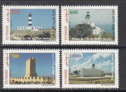 2013 Tunisia Lighthouses Phares Complete Set Of 4 MNH - Tunesië (1956-...)