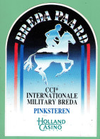 Sticker - BREDA PAARD - CCI INTERNATIONALE MILITARY BREDA - PINKSTEREN - HOLLAND CASINO - Stickers