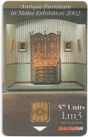 Malta - Maltacom - Antique Furniture 2, Riccione 2002, 09.2002, 57U, 15.000ex, Used - Malte
