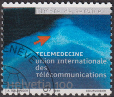 1999 CH / Dienstmarke UIT ° Mi:CH-UIT 17, Yt:CH S473, Zum:CH-UIT 17,Telemedizin - Servizio