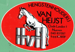 Sticker - HENGSTENHOUDERIJ VAN HEIJST - Oude Landen 1 Nuenen - Pegatinas