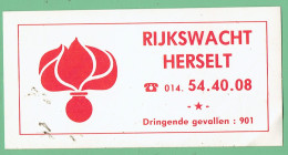 Sticker - RIJKSWACHT HERSELT - Autocollants