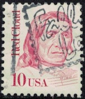 Etats Unis 1987 Oblitéré Used Indien Red Cloud Chef Des Amérindiens Sioux Oglalas SU - Used Stamps