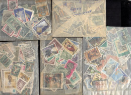 A002 Big Lot With Defective Stamps And Revenues (3 Scans Full Stamps) Send In Greece & Europe - Other & Unclassified