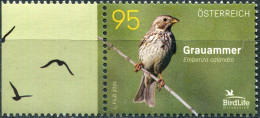 Austria 2024. Corn Bunting (Emberiza Calandra) (IV) (MNH OG) Stamp - Unused Stamps