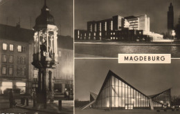 MAGDEBURG, SAXONY-ANHALT, MULTIPLE VIEWS, ARCHITECTURE, TOWER, ARENA, STATUE, GERMANY, POSTCARD - Magdeburg