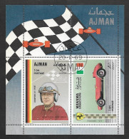 SD)1969 AJMAN SPORTS SERIES, RACING CARS, WOLFGANG SPORTS CHAMPION, SOUVENIR SHEET, MINT - Färöer Inseln