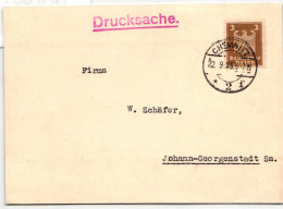 Deutsches Reich 355 Y Auf Postkarte Portogerecht, Geprüft Schlegel BPP #NA789 - Andere & Zonder Classificatie