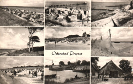 SEEBAD PREROW, MECKLENBURG-WEST POMERANIA, MULTIPLE VIEWS, ARCHITECTURE, BEACH, BOAT, PORT, HUT, GERMANY, POSTCARD - Seebad Prerow