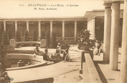 CPA*14- DEAUVILLE - 1920 - LesBains, L'Atrium - Architecte M. Adda- Edit. Le Deley N° 502 ** 2 Scans - Deauville