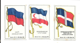 DD59 - VIGNETTES CIGARETTES MASSARY - DRAPEAUX - HAITI - MADAGASCAR - REPUBLIQUE DOMINICAINE - Sigarette (marche)