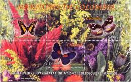 Lote 35d, Colombia, 2005, Mariposas De Colombia, HF, Butterflies SS - Colombia