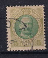 DANISH WEST-INDIES 1908 - Canceled - Sc# 43 - Color Variation - Denmark (West Indies)