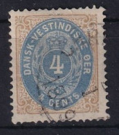 DANISH WEST-INDIES 1874 - Canceled - Sc# 7 - Dänische Antillen (Westindien)