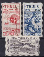 THULE 1935 - MLH - Mi 2, 4, 5 - Nuevos