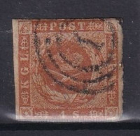 DENMARK 1858 - Canceled - Mi 4 - Gebruikt