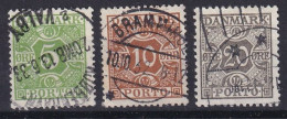 DENMARK 1930 - Canceled - Mi 20, 22, 23 - Used Stamps