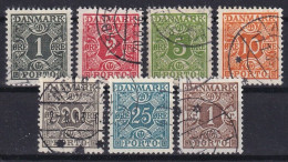 DENMARK 1934 - Canceled - Mi 25-31 - Complete Set! - Used Stamps