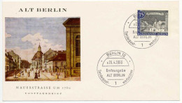 BERLIN 1962 Nr 220 BRIEF FDC X5BC712 - Covers & Documents