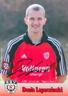 Fußball-Autogrammkarte AK Denis Lapaczinski SSV Reutlingen 05 00-01 Hertha BSC Berlin FC Hansa Rostock TSG Hoffenheim - Handtekening