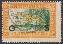 LIBERIA - 1921 -  Yvert Servizio 112 Usato. - Liberia