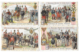 S 608, Liebig 6 Cards, Uniformes De L'armée Allemande (lower Condition) - Liebig