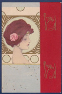 CPA Kirchner Raphaël Art Nouveau Femme Girl Woman Circulée - Kirchner, Raphael
