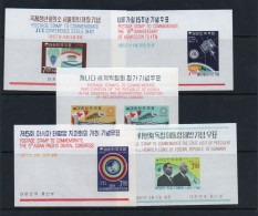 SOUTH KOREA- 1967 - SELECTION OF 5 S/SHEETS INC WORLD FAIR  MINT NEVER HINGED  SG £35.50 - Korea, South