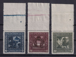 AUSTRIA 1926 - MNH - ANK 489A-491A - Ongebruikt