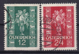 AUSTRIA 1937 - Canceled - ANK 658, 660 - Used Stamps