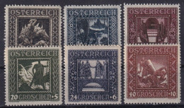 AUSTRIA 1926 - MNH - ANK 488A-493A - Unused Stamps