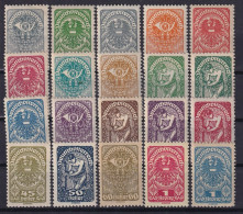 AUSTRIA 1919 - MNH - ANK 255x-274x - Complete Set! - Unused Stamps